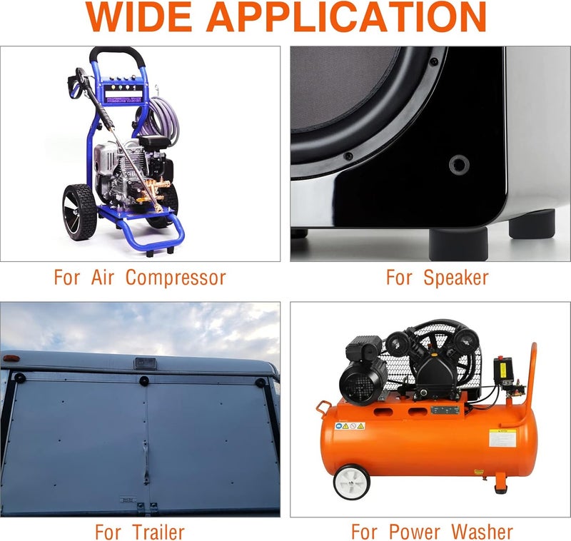 A.I.FORCE 4 Pieces 192310GS Air Compressor Isolator Pads, Replacement rubber isolator feet 094-0026, E106661, D091007, Air Compressor Rubber Compatible with Coleman Powermate Sanborn and more - Image 2